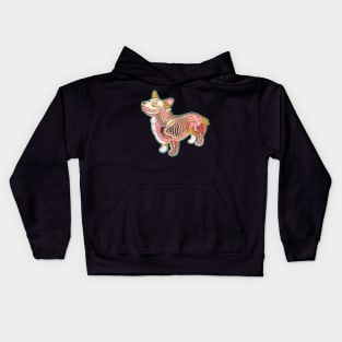 Corgi Anatomy Kids Hoodie